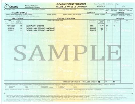 Ontario Secondary School Diploma (OSSD) - Rosedale