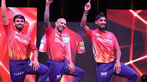 IPL 2024: Punjab Kings Unveil New Jersey In Presence Of Captain Shikhar ...