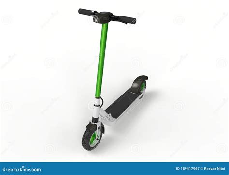 Electric Kick Scooter, Ecologic Urban Vehicle Stock Image - Image of ...