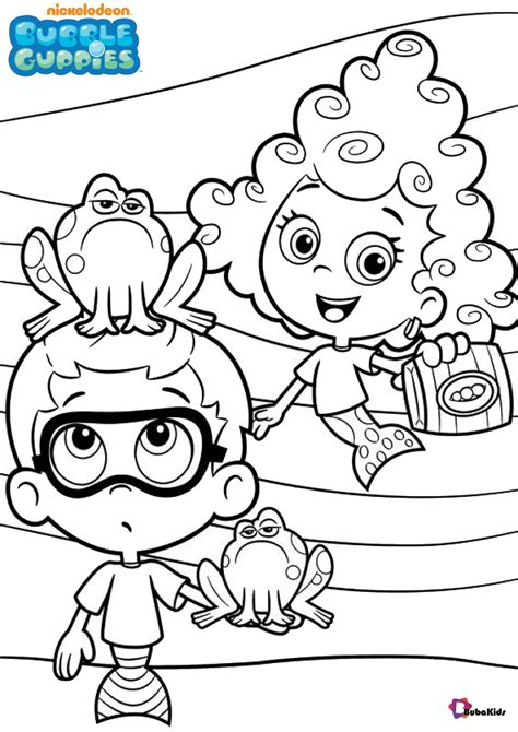 Free Bubble Guppies Coloring Pages