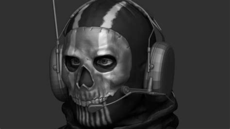 ArtStation - Modern Warfare Simon "Ghost" Riley Mask | Resources