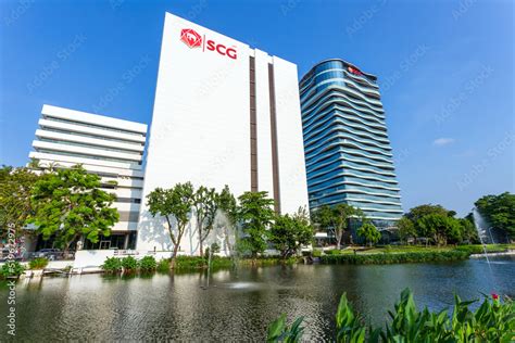 Bangkok, Thailand - February 19, 2018: Head office of The Siam Cement Public Company Limited SCG ...