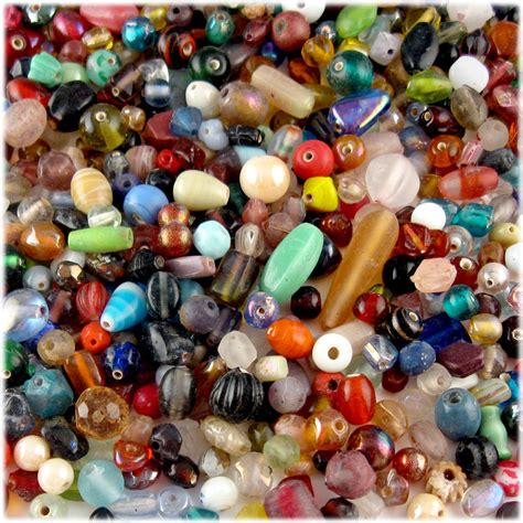 Glass Beads| Assorted| 6-12mm| 1lb=454g| The Crafts Outlet| Mixed