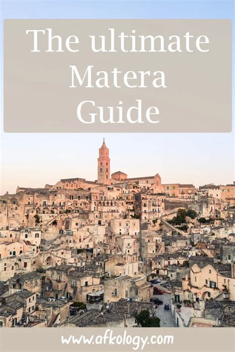 Everything about Matera, European capital of culture, Italy