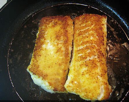 South African Fish: Pan fried garlic Kingklip