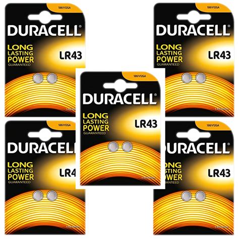 10 x Duracell 186 AG12 LR43 L1142 Alkaline Battery 1.5v Watch Batteries | eBay