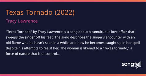 Meaning of Texas Tornado (2022) by Tracy Lawrence