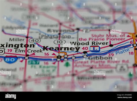 Kearney nebraska on a map hi-res stock photography and images - Alamy