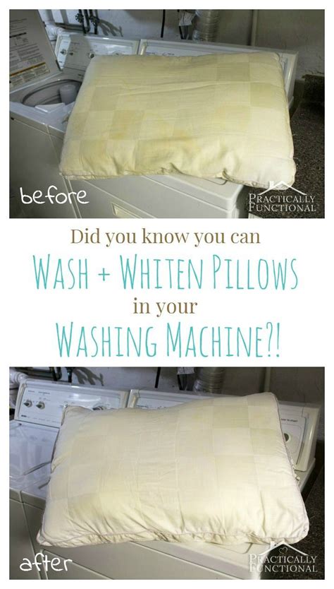 How To Wash Pillows In The Washing Machine! | Wash pillows, Cleaning ...