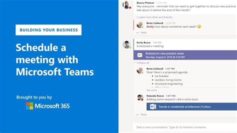 How to schedule a meeting with Microsoft Teams (2018) - YouTube