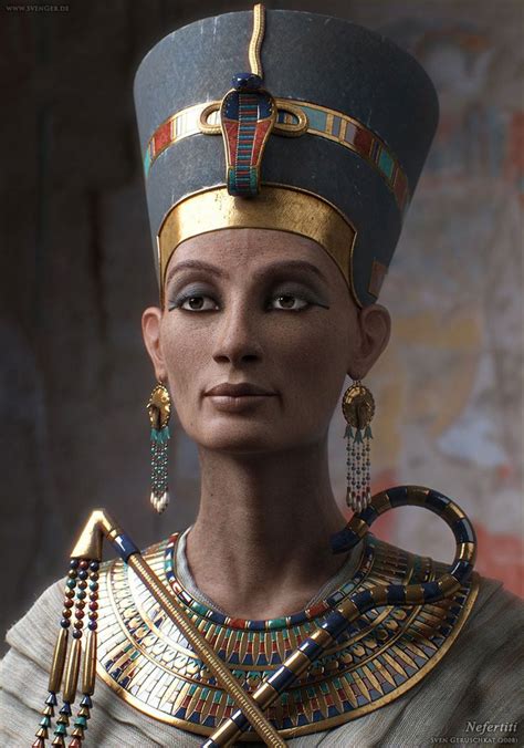 A 3D image of Nefertiti done by Sven Geruschkat. Incredible! | Photography | Pinterest | 3d