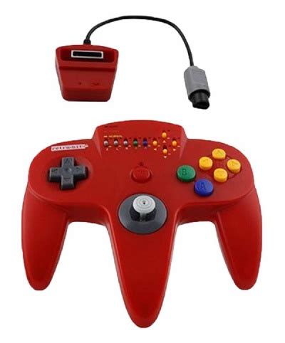 Buy N64 Controller: Retro-Bit Wireless Controller (Red) N64 Australia