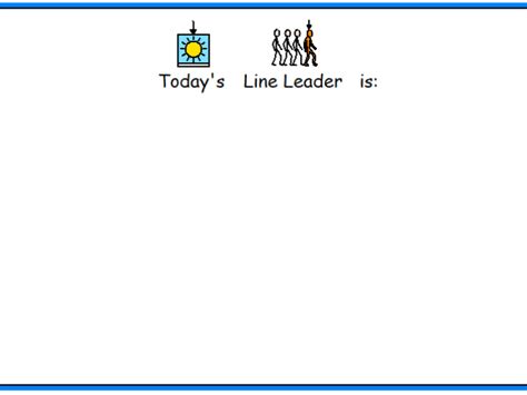 Line Leader Visual | Teaching Resources