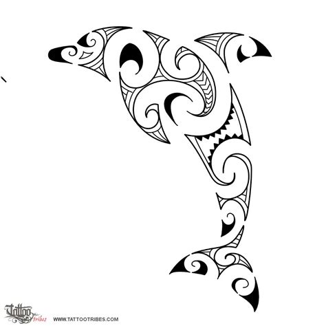 Tattoo of Maori style dolphin, Maori series: WATER tattoo - custom tattoo designs on ...