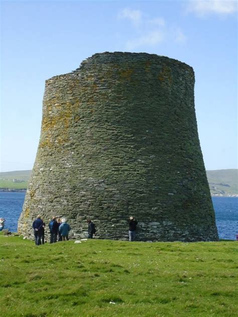 Mousa Broch Iron Age Tower c. 2000 years old , Shetland Scotland ...