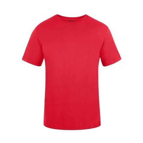 Cotton Plain Mens Red T Shirt at Rs 132 in Mumbai | ID: 20857458433