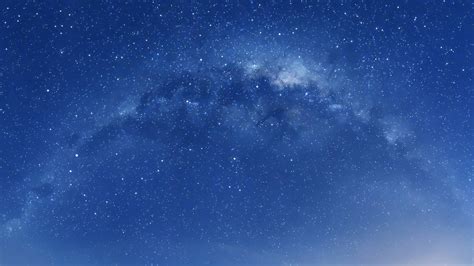 Luminous Stars With Blue Sky Background 4K HD Galaxy Wallpapers | HD Wallpapers | ID #50765