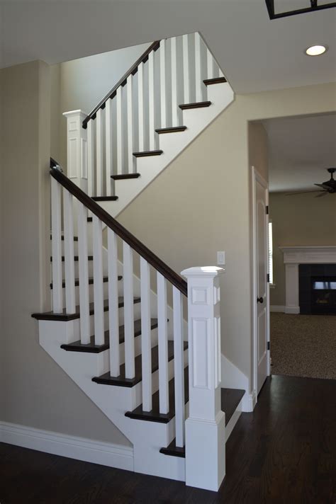 20+ Wooden Staircase Railing Ideas - DECOOMO