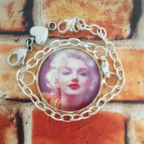 Items similar to Marilyn Monroe Jewelry, Marilyn Monroe Bracelet, Hollywood Jewelry, Gift For ...