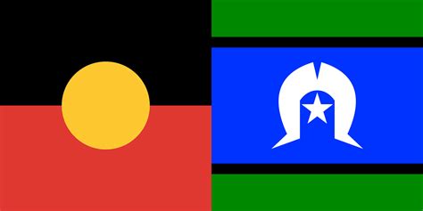 Flag of Indigenous Australians - Aboriginal and Torres Strait Islander (ATSI) Combined Flag : r ...