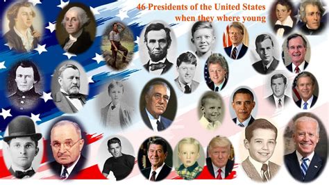 46 Presidents of the United States when they where young - YouTube