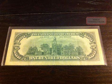 1966 $100 One Hundred Dollar Circulated Bill Red Seal United States Note