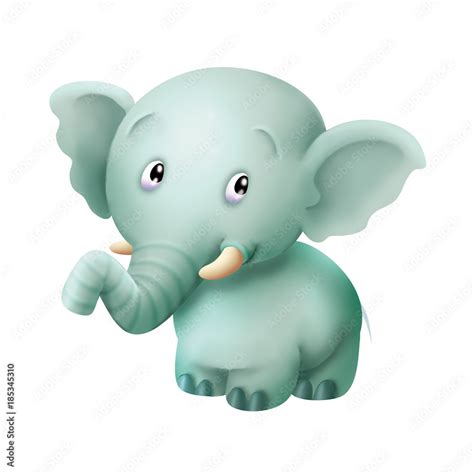 Elefante Dos Desenhos Animados Modelo 3D TurboSquid 1463918 ...