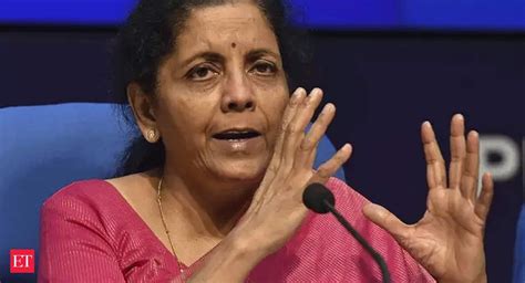 Nirmala Sitharaman press conference today: Finance Minister Nirmala Sitharaman to address press ...