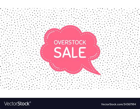 Overstock sale special offer price sign Royalty Free Vector