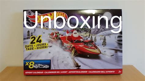 Hot Wheels Advent Calendar Unboxing - YouTube