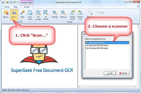 SuperGeek Free Document OCR - Tutorial - How to Scan to Word