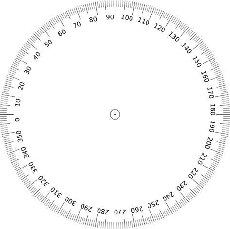 Printable Protractor 360 - Cliparts.co