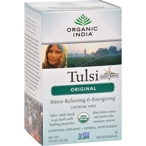 Organic India Tulsi Tea Original - 18 Tea Bags - Case of 6