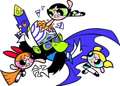 Powerpuff Girls Fighting Mojo Jojo by Jack1set2 on DeviantArt