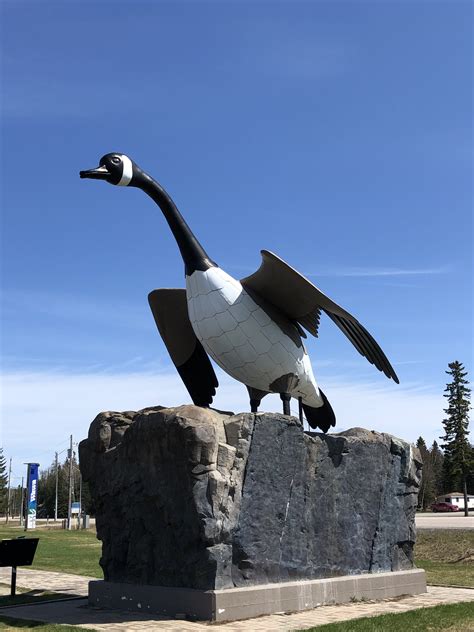 Giant Canada goose statue in Wawa, Ontario | FWS.gov