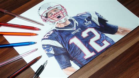 Tom Brady Ballpoint Pen Drawing on Behance