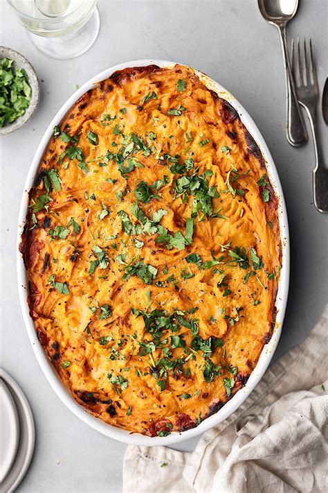 Lentil Shepherd's Pie with Sweet Potato Mash | Recipe | Vegetarian thanksgiving recipes, Healthy ...