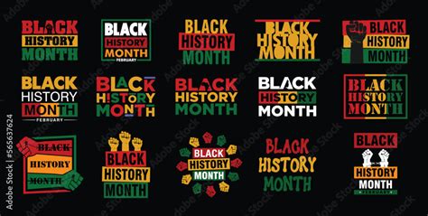 Black History Month logo. Vector illustration. Stock Vector | Adobe Stock