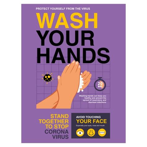 Wash Your Hands Sign - Aston Safety Signs