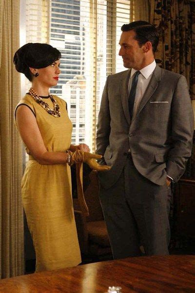 Rachel Menken (Maggie Siff) Don Draper (Jon Hamm), Mad Men | Mad men party, Mad men, Fashion