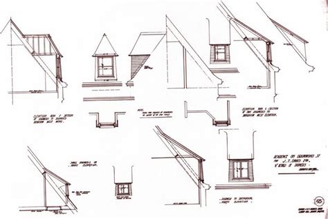 dormer_details. Original Drawings of the J.T. Davis House | Dormers, Exterior design, House styles