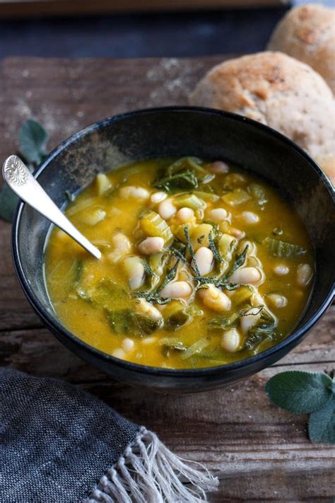 Pumpkin Soup with Leeks, Kale & White beans | Recipe Cart