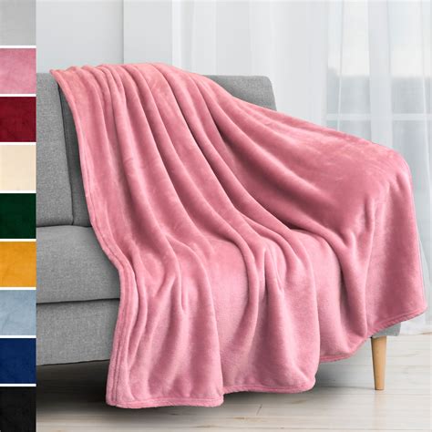 PAVILIA Fleece Blanket Throw | Super Soft, Plush, Luxury Flannel Throw | Lightweight Microfiber ...