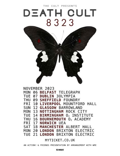 Death Cult announce UK, US and Ireland tour in celebration of 40th anniversary