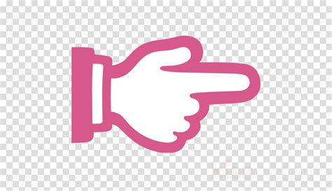 Finger Pointing Right Emoji Clipart Index Finger Emoji - Transparent Background Icon Social ...