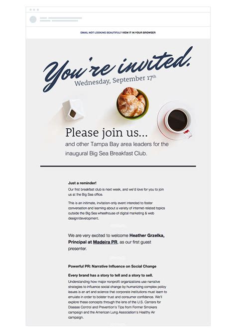 9 Event Invitation Emails That Will Delight People | Campaign Monitor