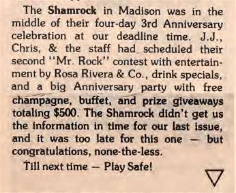 Shamrock Bar & Grille: Images & Articles-- Bars and Clubs in History of ...