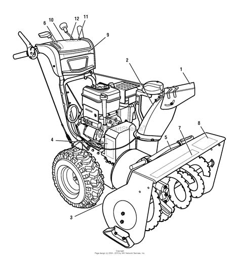 Murray 1695576 - Brute 29" 13.5 TP Snowthrower (2008) Parts Diagram for ...