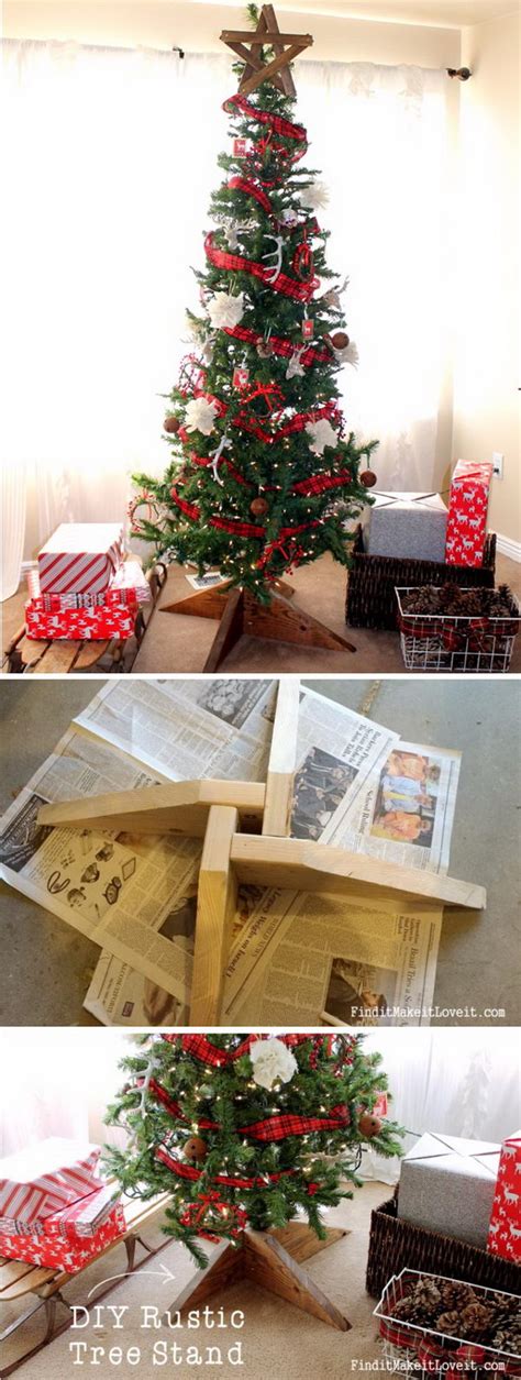 30 Creative Christmas Tree Stand DIY Ideas - Hative