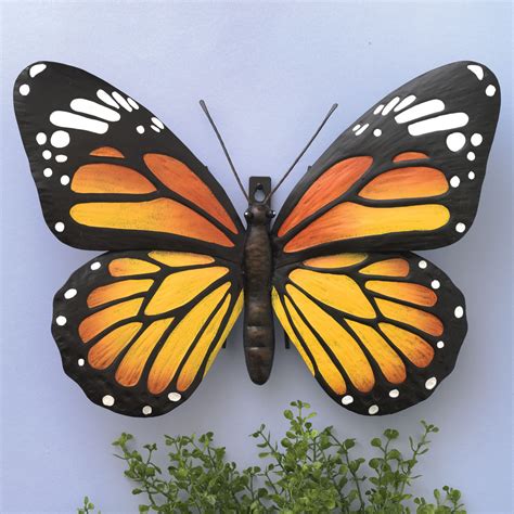 Metal Monarch Butterfly Wall Art | Bits and Pieces